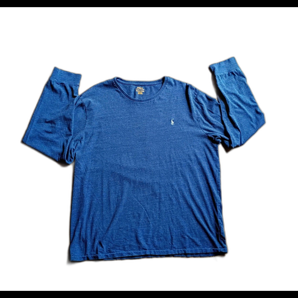 Polo Ralph Lauren Blue Long Sleeve Crew Shirt XL